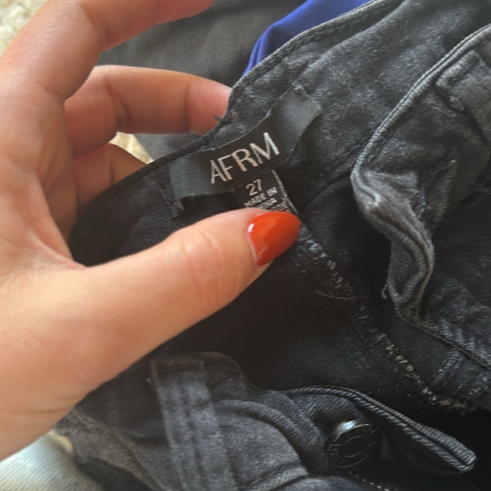 AFRM HUXLEY JEANS BLACK - Picture 2 of 4